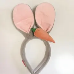 ソウルロッテワールドウサギの耳カチューシャ ニンジン付き