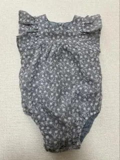 ZARA 花柄ロンパース デニム風　サイズ70