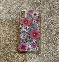 花柄 iPhoneX用ソフトケース