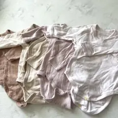 美品✨ZARA ユニクロベビー肌着 4点セット60 新生児長袖ボディー綿100%