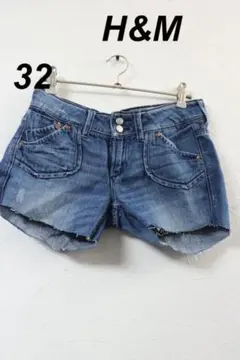 プロフ必読H&Mデニムショートパンツ/ブランドかわいい 32