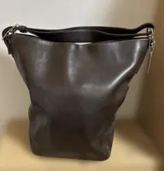COACH バケツ型ショルダーバック　ブラウン