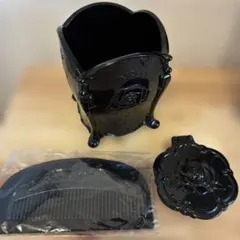 アナスイ　黒薔薇モチーフ 小物入れ スタンド コーム　ミラー　3点セットのサムネイル