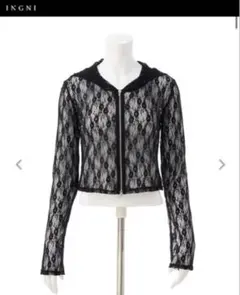 INGNI ダブルジップレースパーカー