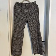 フレームワーク　セミフレアチェック柄パンツ40