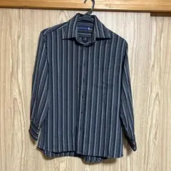 ストライプ長袖シャツ M