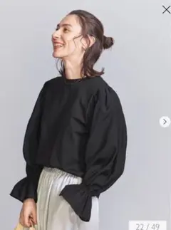 BEAUTY&YOUTH ボリュームスリーブ コンビ プルオーバー 2