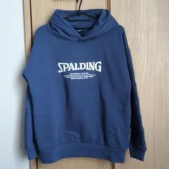 SPALDING フード付きパーカー ブルー