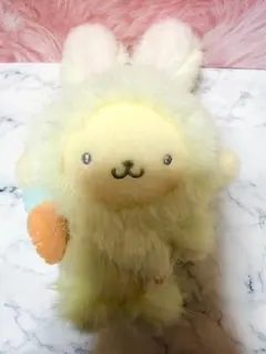 マスコットホルダー（ふっくらおみみのうさぎの会） ポムポムプリン うさぎ