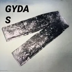 GYDA ハイウエスト ワイドデニム S