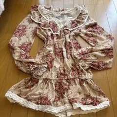 公*o様 目玉！美品 LISLISA 初期 希少平成ギャル 花柄 チュニック 姫