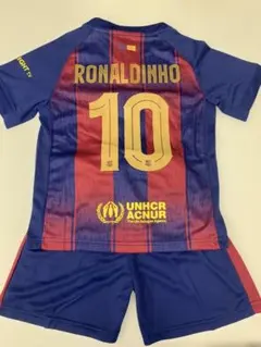 120cmバルセロナ限定モデル　ロナウジーニョ　子供サッカーユニフォーム