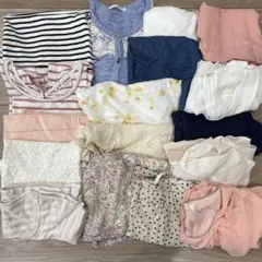 レディース　服　まとめ売り　夏　半袖　花柄　白　ピンク　スカート　ワンピース