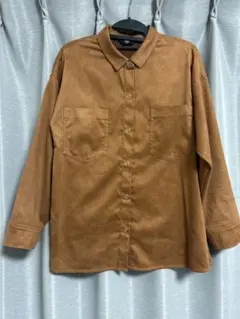 SHIPS ブラウン 長袖シャツ