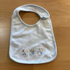 familiar 水色 動物刺繍 スタイ