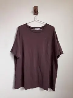 バックデザイン 半袖Tシャツ ブラウンのサムネイル