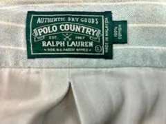 マニア垂涎ラルフローレン ウエスタンシャツ ポロカン 刺繍なし L