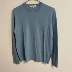 UNIQLO ユニクロ レディース 長袖 ニット セーター ブルー XL GU