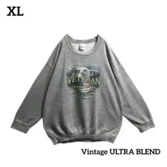 ULTRA BLENDアメリカスウェット軍人 イーグルプリントヴィンテージ古着