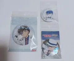 未開封 名探偵コナン 怪盗キッド 缶バッジ 黒羽快斗 3点セット まとめ売り