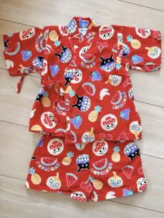 アンパンマン 甚平 ANPANMAN 赤色 80サイズ