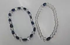 ■最終値下げ■カイヤナイト✕水晶  ブレスレット2本