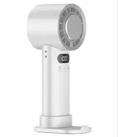 ハンディファン 大風量 静音 100段階風力調節 携帯扇風機 冷却プレート付き