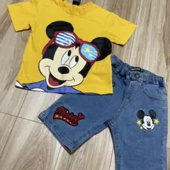 BABYDOL MICKEY MOUSE Tシャツとデニムパンツセット 100