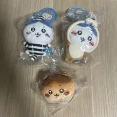 ちいかわ ハチワレ ぬいぐるみ マスコット 3点セットのサムネイル