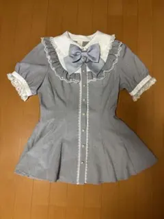 【Secret Honey】レース襟ダブルフリルヨークセットアップ