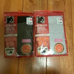 【2個セット】ワークマン　レディースメリノウール100長袖クルーネック