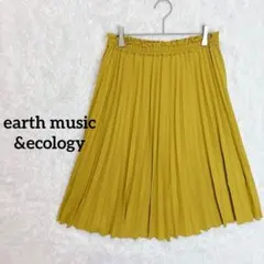 アースミュージックアンドエコロジー/秋色 プリーツスカート ウエストゴム 上品