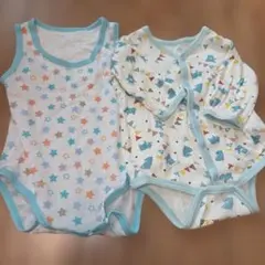 半袖 長袖 ロンパース 2枚セット 80