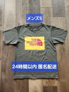 【THE NORTH FACE】ロゴ Tシャツ S オリーブ