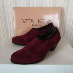 VITA NOVA ヴィタノーバ ブーティ 22.5cm バーガンディ 美品