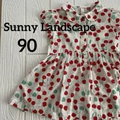 Sunny Landscape さくらんぼ ハート ワンピース 90のサムネイル