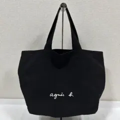 agnes b. VOYAGE アニエスベー ロゴトートバッグ 黒
