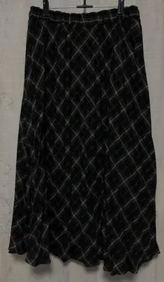 earth music&ecology チェック柄プリーツスカート