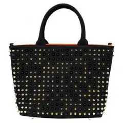 ★SALE中★スタッズトートバッグ【M】ブラック