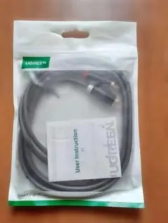 UGREEN RCA オーディオケーブル 2RCA to 2RCA（赤・白）