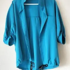 ターコイズブルー シャツ・ブラウス