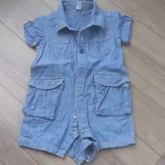 babyGAP　デニムロンパース つなぎ　サイズ80