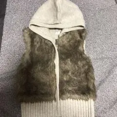 baby gap フード付きファーベスト