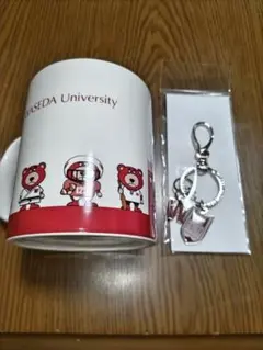 早稲田大学 キーホルダー＆マグカップセット