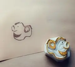 消しゴムはんこ　馬　②