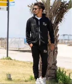 アダムスジャグラー　セットアップ　メッシュフード付きジャケットとパンツセット 23/バンダナショートパンツ（その他パンツ）｜adamsJUGGLER（アダムス