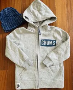 チャムス パーカー キッズ120 ニット帽オマケ！
