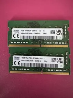 SKhynix メモリ16GB2枚合計32GB - メルカリ