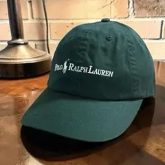 タグ付き新品❗️現行QRタグ❗️ POLO コットン ツイル ボール キャップ 緑