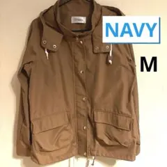 マックハウスNAVY ジャケット★Navy. フード付きブルゾン ジャンパー Mのサムネイル